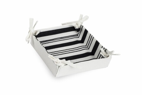 Cos de paine Black&White, Heinner, 20 x 20, 100% bumbac, negru/alb