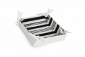 Cos de paine Black&White, Heinner, 20 x 20, 100% bumbac, negru/alb