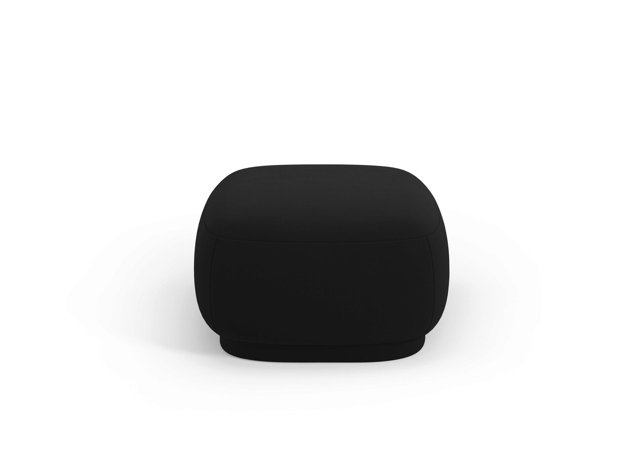 Taburet, Camden, Cosmopolitan Design, 65x65x39 cm, catifea, negru - 2 | YEO
