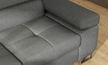 Coltar extensibil stanga 4 locuri, ELTAP, Anton, 272x203x85 cm, lemn/poliester, gri inchis