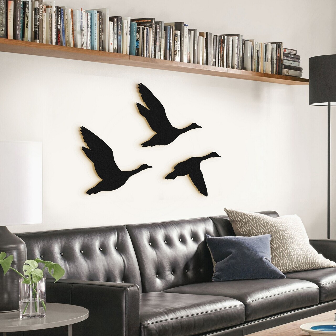 Set de accesorii decorative de perete din metal, DK-FLY-BR102, Dimensiune: 34 x 31 cm (1 bucată), Negru — imaginea 6