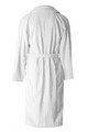 Halat de baie barbatesc, 100% bumbac organic, alb