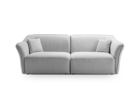Canapea 3 locuri, Hailey, Micadoni Home, 206x102x79 cm, tesatura boucle, ivoriu