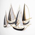 Decoratiune de perete, Barbaros, Metal, Dimensiune: 125 x 74 x 8 cm, Multicolor