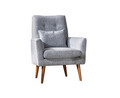 Fotoliu, Unique Design, 867UNQ1002, Lemn de carpen, Gri