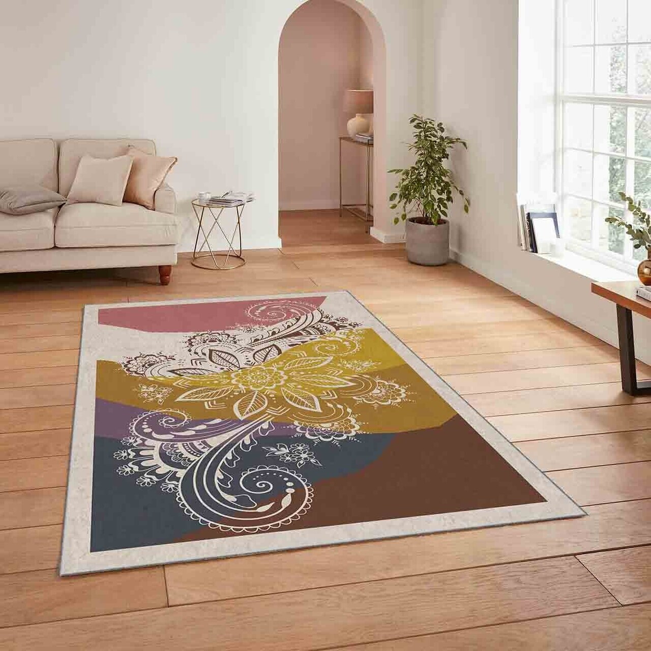 Covor HM-CRP25-4 160x230 cm Poliester Multicolor