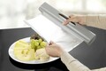 Dispenser cu lama pentru folie alimentara Maximex, Cutter, 38x6.7x5.2 cm, plastic, gri/argintiu