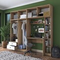 Set dormitor studiu, Rani, BA122, PAL, Nuc/Alb
