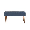 Banca, Vella, Vina 1048, 90x39x40 cm, PAL, Pin Atlantic / Albastru închis