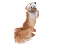 Decoratiune Squirrel with pinecone, Decoris, 13x17x19 cm, spuma, maro