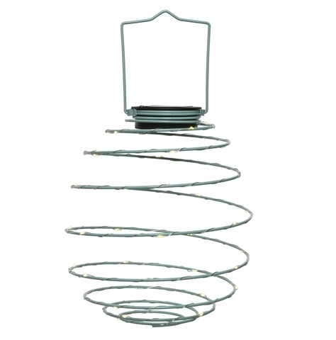 Lampa de gradina Spiral, Lumineo, H22 cm, 45 led-uri, turcoaz