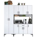 Dulap multifunctional, Rani, JE133, 180x198.6x40 cm, PAL, Alb