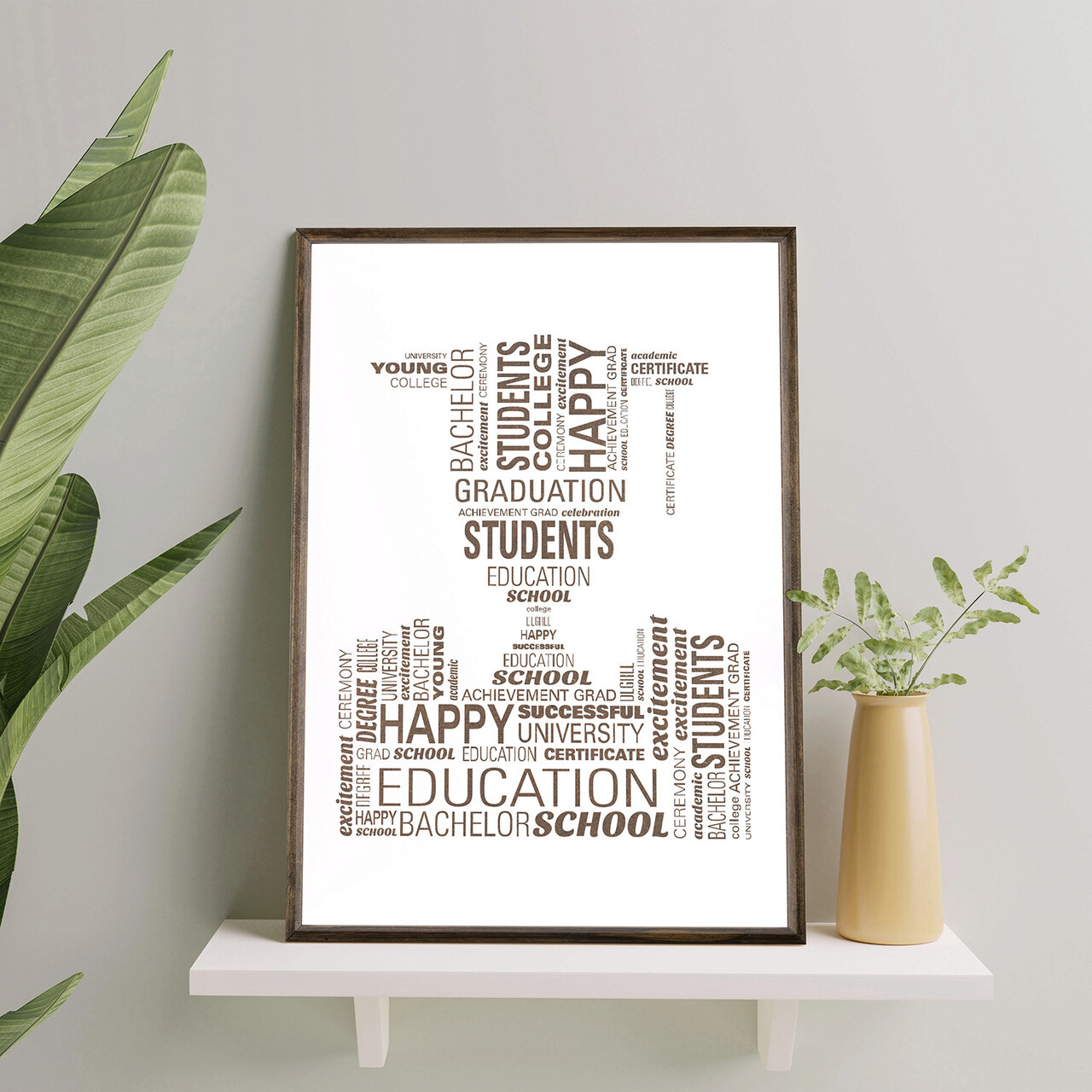 Tablou decorativ TD069 Desenat manual Natural