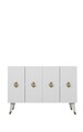 Consola, Hanah Home, 8185KM-32, 120x80x29.6 cm, PAL , Alb/Auriu