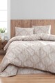 Lenjerie de pat dubla, Post - Brown, Eponj Home, 65% bumbac/35% poliester