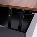 Masuta de cafea Anzabi, Homla, 105x50.5x43.5 cm, lemn/MDF, maro/negru