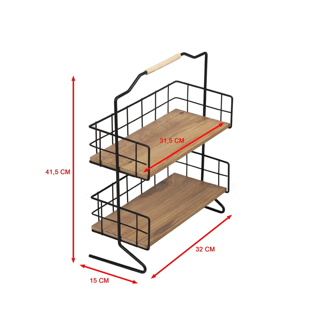 Raft pentru baie, Puqa Design, Else, 30x15x40 cm, PAL, Negru