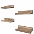 Set 4 rafturi pentru perete Aa052, Evila Originals, 40x8x15 cm, bej