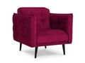 Fotoliu, Canna, Mazzini Sofas, 90x100x88 cm, catifea, rosu vin
