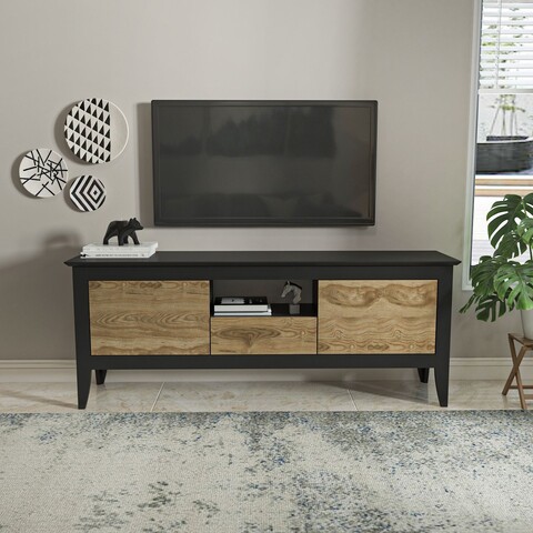 Comoda TV, Zena Home, Verde Modern, Stejar negru / Oud