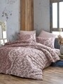 Lenjerie de pat dubla Grand Brown, Majoli Home Collection, 4 piese, 240x260 cm, bumbac ranforce, multicolor