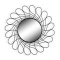 Oglinda decorativa Amelia, Versa, 40 cm, metal, negru