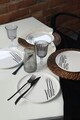 Set farfurii pentru desert, Hermia, 275KRM2595, Dimensiune: 22 cm (4 bucăți), Alb