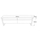Comoda TV, Locelso, ML19 - A, 180 x 56 x 35.5 cm, pal melaminat, maro/negru