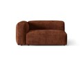 Modul stanga pentru canapea, 1 loc, Martina-212, Micadoni Home, 160x106x75 cm, velur, caramiziu