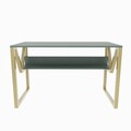 Birou, Zena Home, Lona, 120x72.8x60 cm, PAL, Verde