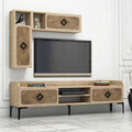 Set mobilier living, Hommy Craft, Samba, Stejar