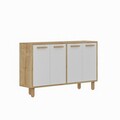Consola, Odessa, Venedik, 120x73.6x29.6 cm, Stejar Safir / Alb