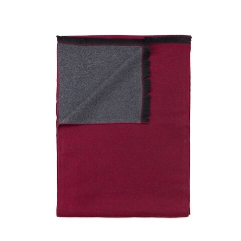 Esarfa unisex, Art of Polo, 31 x 170 cm, modal, gri/rosu inchis