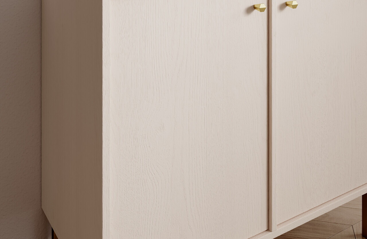 Comoda ADRK, Tili 2D, 83.6x40.8x73.9 cm, PAL laminat, bej — imaginea 5