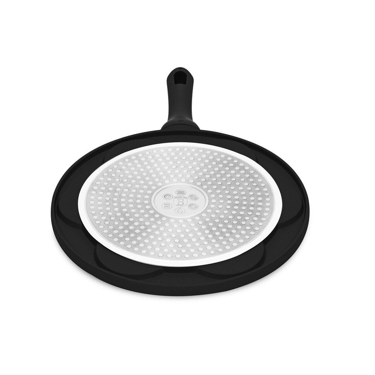 Tigaie pentru clatite, 7 forme Berlinger Haus, Black Rose, 26 cm, aluminiu turnat, negru - imagine 4