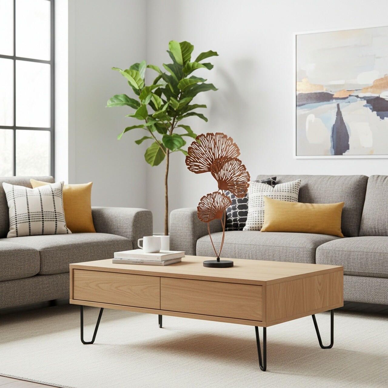 Decoratiune, Dm-001-A, 59x30x13 cm, Cupru/Negru - imagine 2