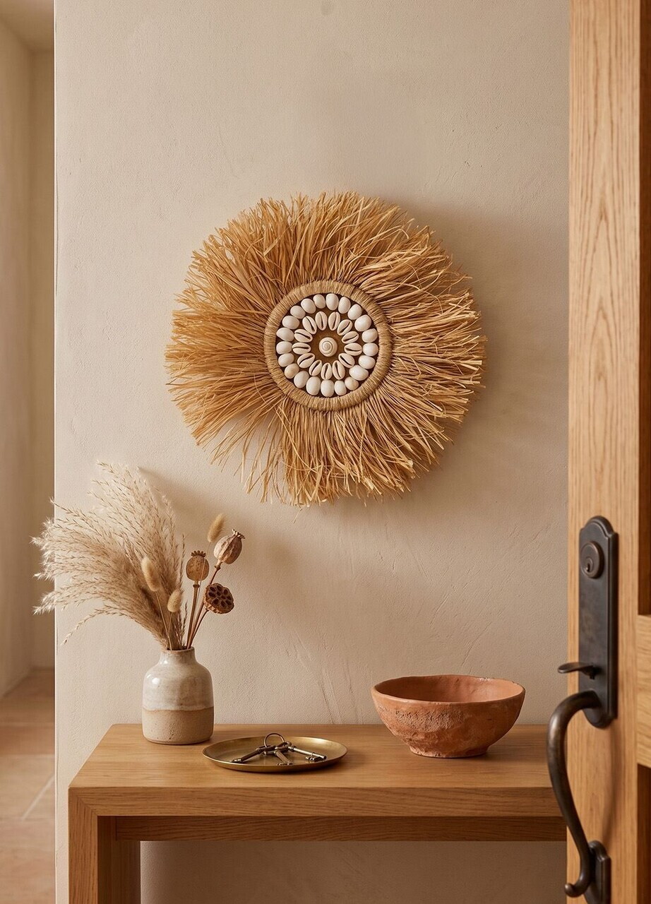 Decoratiune de perete, DB0006, 30 x 30 cm, Alb — imaginea 2