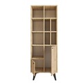 Corp biblioteca, Mod Design, Kiato, 60x170x30 cm, Stejar