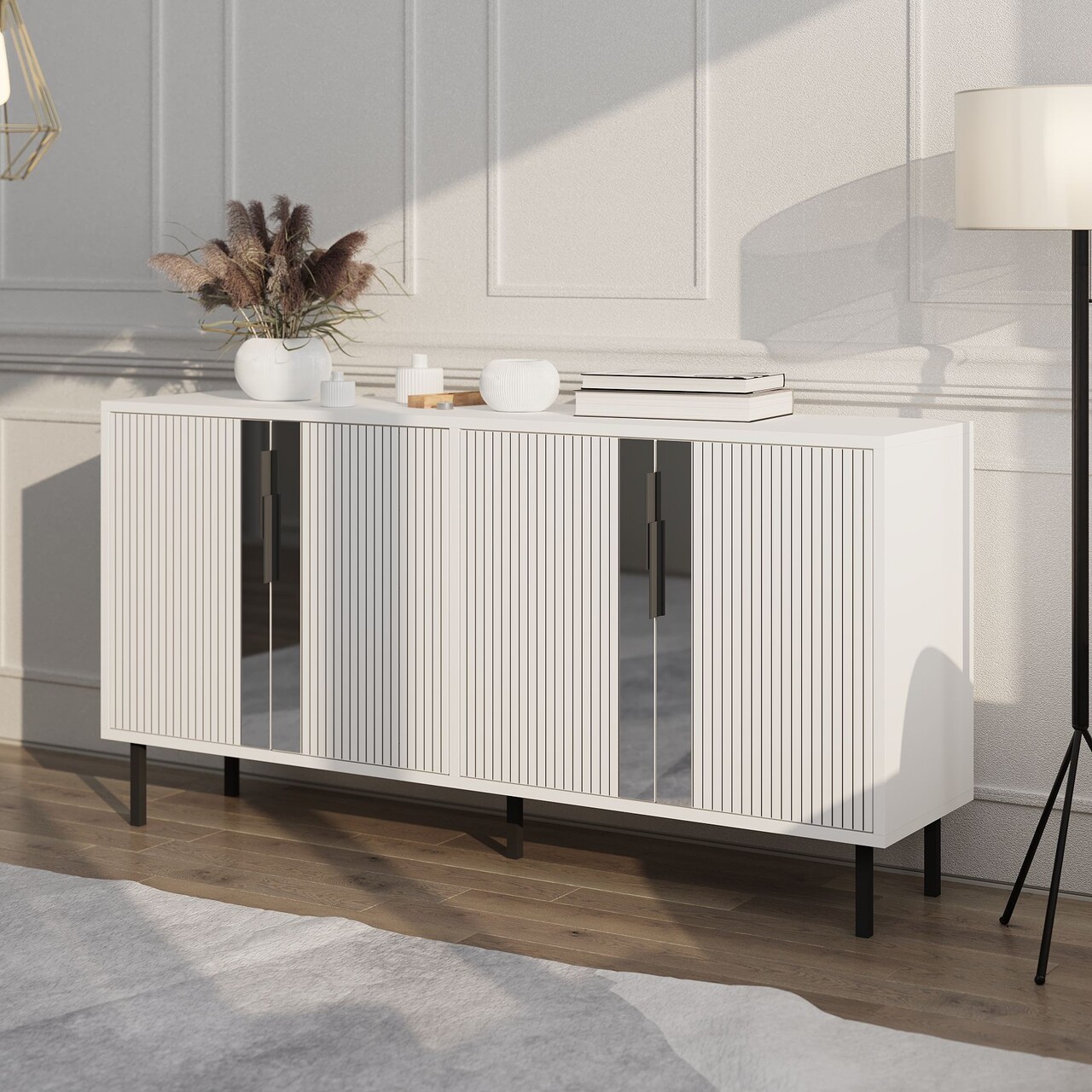 Consola, Odessa, Caresa, 150x75x36 cm, Alb - 2 | YEO