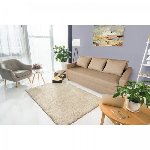 Poza Canapea extensibila Firenze Cappuccino 218x85x85 cm + lada de depozitare