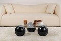 Masuta de cafea, Nordure, Miro, Negru/Transparent