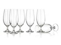 Set 6 pahare pentru bere Leona, Banquet Crystal, 370 ml, sticla