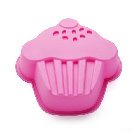 Forma de copt magdalena rosa, versa, 22.8x24.5 cm, silicon
