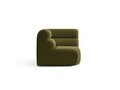 Modul coltar, Neo, Micadoni Home, 100x100x83 cm, tesatura Boucle, verde oliv inchis