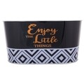 Ghiveci, Enjoy Life, Creaciones Meng, 22.5x11 cm, metal