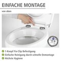 Capac de toaleta cu sistem automat de coborare Baltic, Wenko, 38.8x45 cm, termoplastic/plastic, multicolor