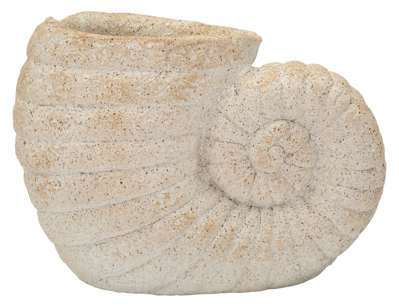 Vaza decorativa, Mauro Ferretti, Shell -A, 33x19x23 cm, oxid de magneziu, bej - imagine 2