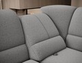 Coltar extensibil dreapta 3 locuri ELTAP, RT-05GO, Siber, 270x186x93 cm, lemn/poliester, gri
