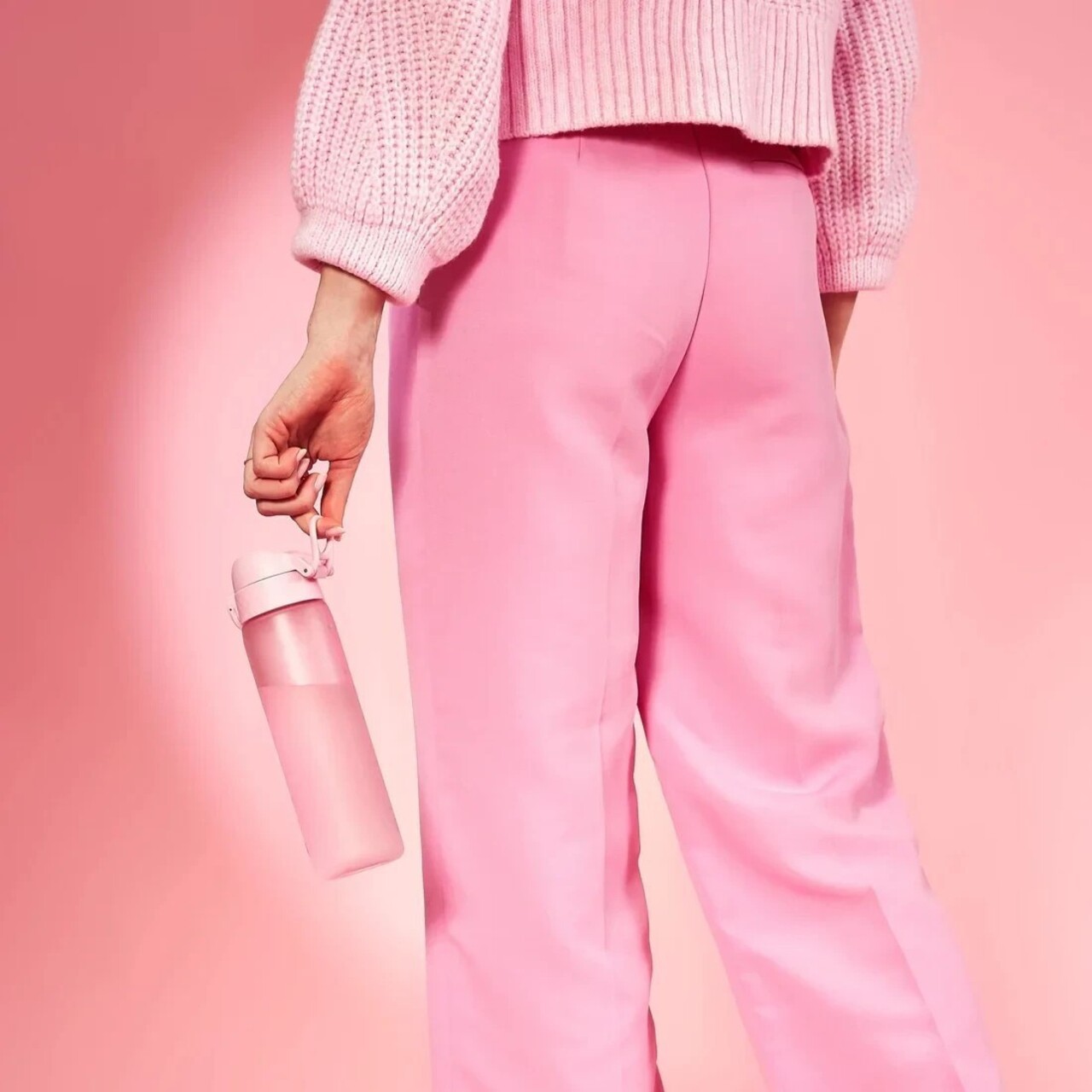 Sticla apa Slim, recyclon, 500ml, Rose Quartz - Ion8 - imagine 8