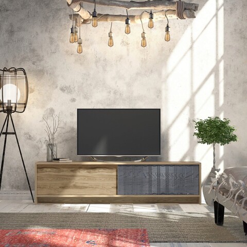 Comoda tv, zena home, newyork, pal, stejar / antracit